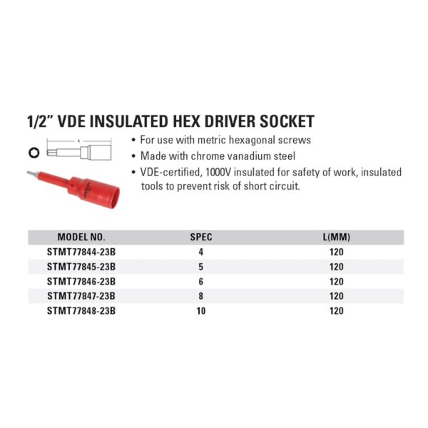 1/2" VDE BIT SOCKET - Image 6