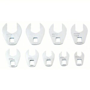 J49004CF 3/8" DRIVE 9 PIECE CROWFOOT WRENCH SET