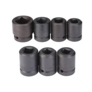 J1001SS 1" DRIVE 7 PIECE IMPACT SOCKET SET - 4 POINT