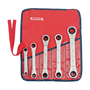 J1190MA 5 PIECE RATCHETING BOX WRENCH SET - 6 AND 12 POINT