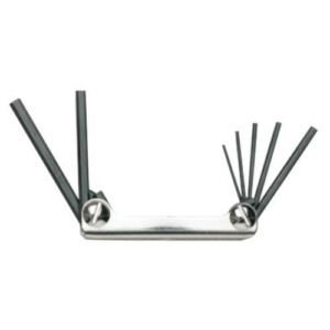 J4974 7 PIECE METRIC FOLDING HEX KEY SET