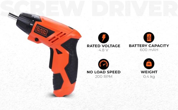 4.8V Screwdriver with Bits - Image 6
