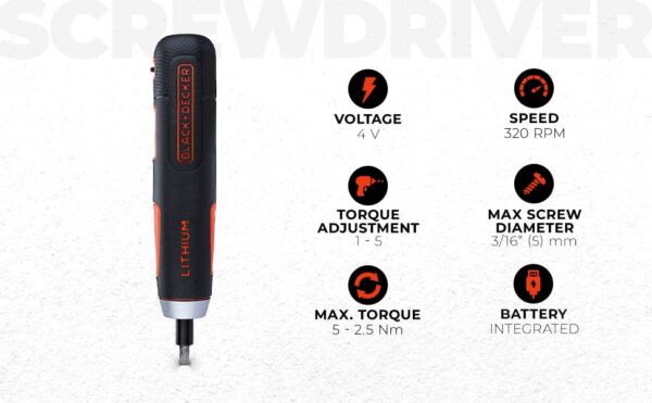 3.6V Lithiun Ion Screwdriver with 4 acc - Image 3