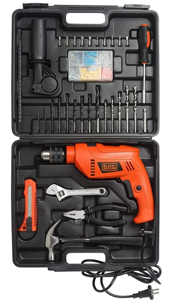 550W 13mm Hammer Drill with Kitbox with 100 Pcs - Image 4