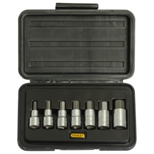 7PC 1/2 SQ. DR. HEX BIT SOCKET SET MET - 1-89-099