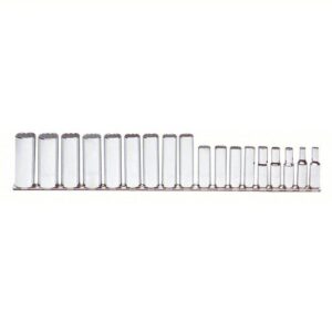 J52207-TT TETHER-READY 3/8" DRIVE 18 PIECE METRIC DEEP SOCKET SET - 12 POINT