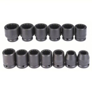 J72104 3/4" DRIVE 13 PIECE IMPACT SOCKET SET - 12 POINT