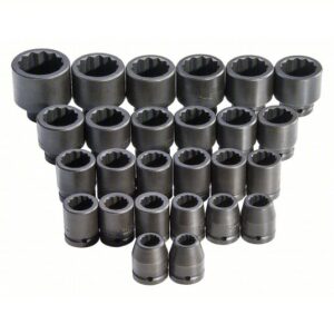 J72106M 3/4" DRIVE 26 PIECE METRIC IMPACT SOCKET SET - 12 POINT