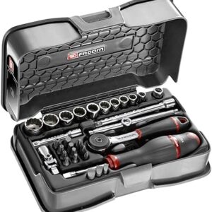 R.161-4P12U 1/4' SOCKET SET 12PT IN R.161B 31PC