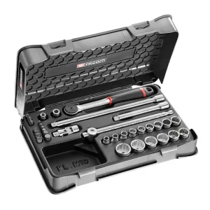 J.161-3P12 3/8' SOCKET SET 12PT MM J.161B 20PC