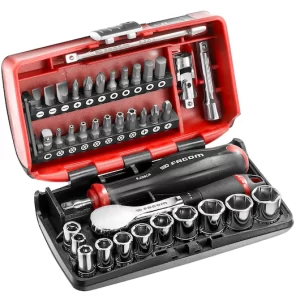 R.181NANO 1/4 SOCKET SET 6PT 5.5-14MM R.181 38PC