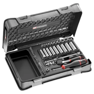 R.2BLPB 1/4' SOCKET SET 6PT MM R.161B 46PC