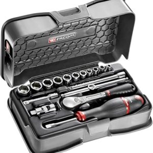 R.161-2P6U 1/4' SOCKET SET 6PT IN R.161B 17PC