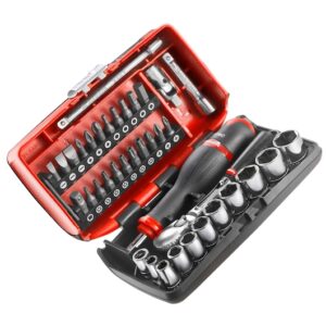 RL.NANO1 1/4 IN STD 6 PT SOCKET SET 38PCS