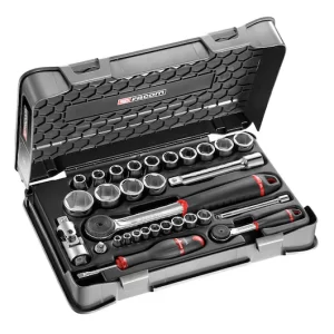 RS.161-1PB 1/4' 1/2' SOCKET SET 6P MM R-S.161B 31PC