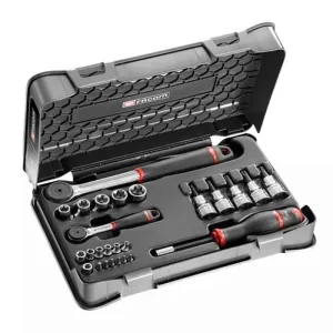 RSX.427AP 1/4' 1/2' SOCKET SET 6P MM R-S.161B 26PC