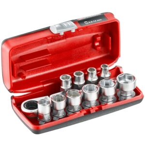 RXPICOPB 1/4' SOCKET SET HEX 6P MM 11PC