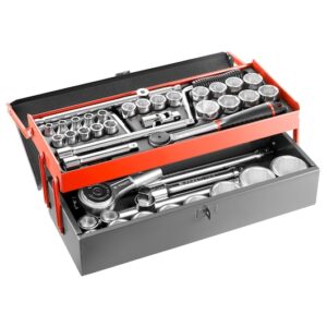SK.453N 1/2P - 3/4P SOCKET SET 6PT MM 42PC