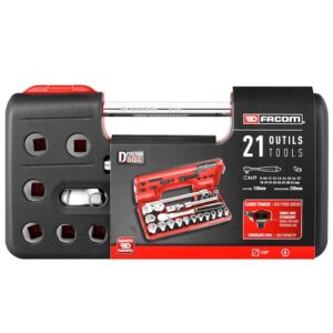 SL.DBOX1PB 1/2' STD 6 PT SOCKET SET 21PCS