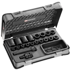 NSD.500A 1/2' IMPACT SOCKET SET 12P 8-27MM