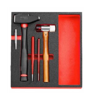 MODM.MI10XL FOAM MODULE HAMMER, CHISEL, PUNCH SET